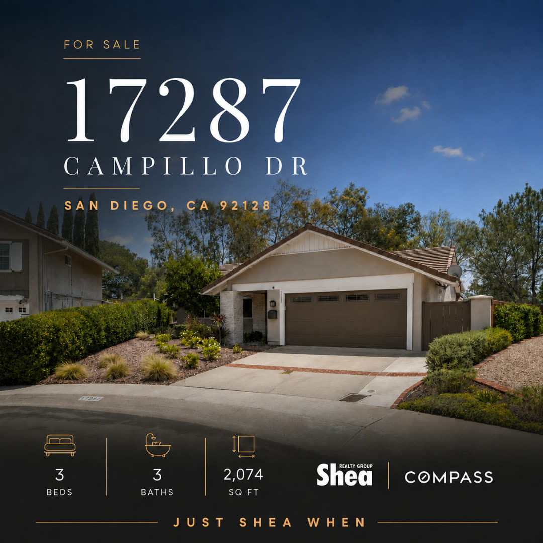 For-sale cover for 17287 Campillo Dr: 3 beds, 3 baths, 2,074 sq ft.